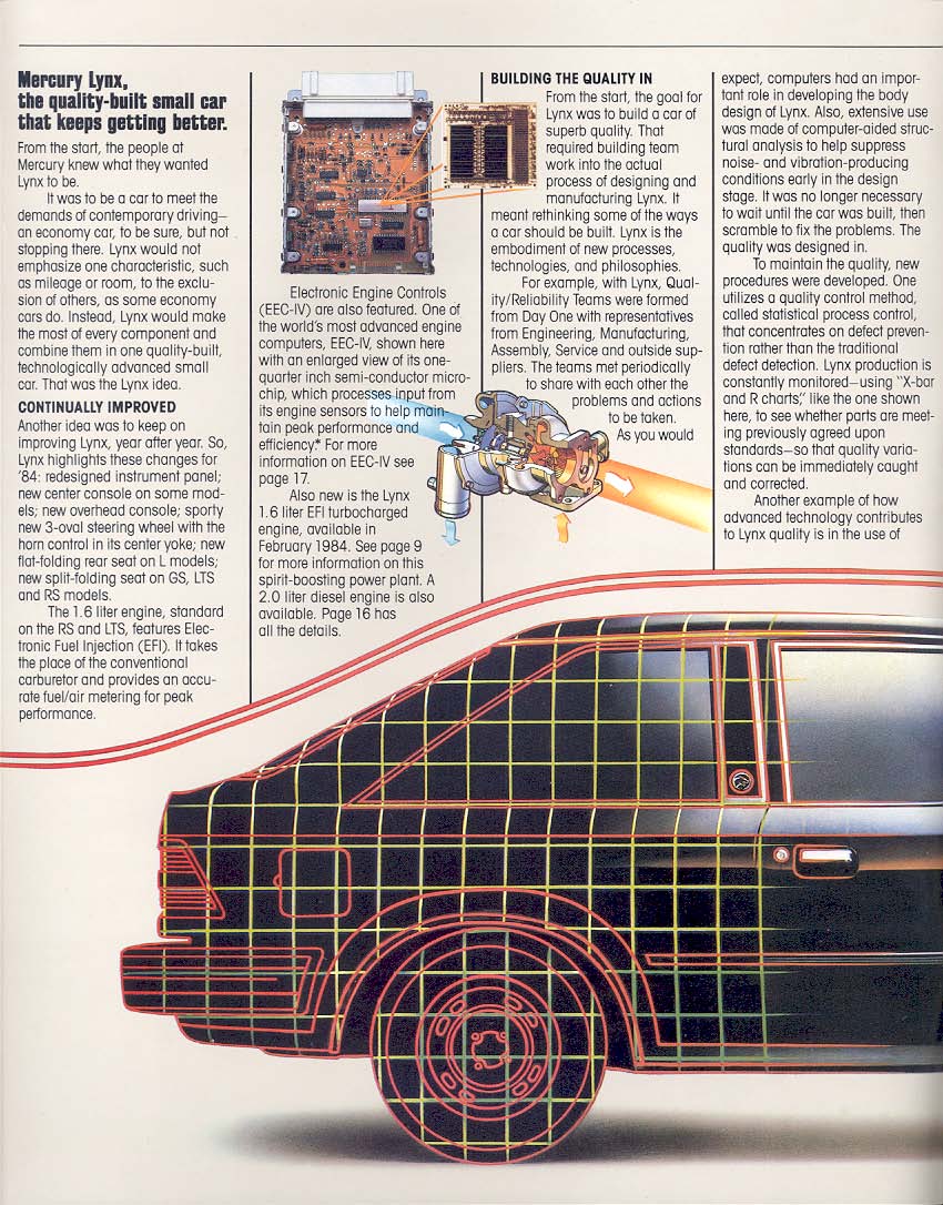 1984 Mercury Lynx Brochure Page 22